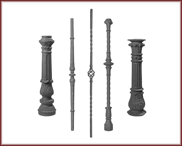 Five different Balusters and Postings.