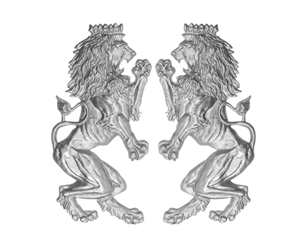 Alum Leo Brittanicc Lion Pair Plaques