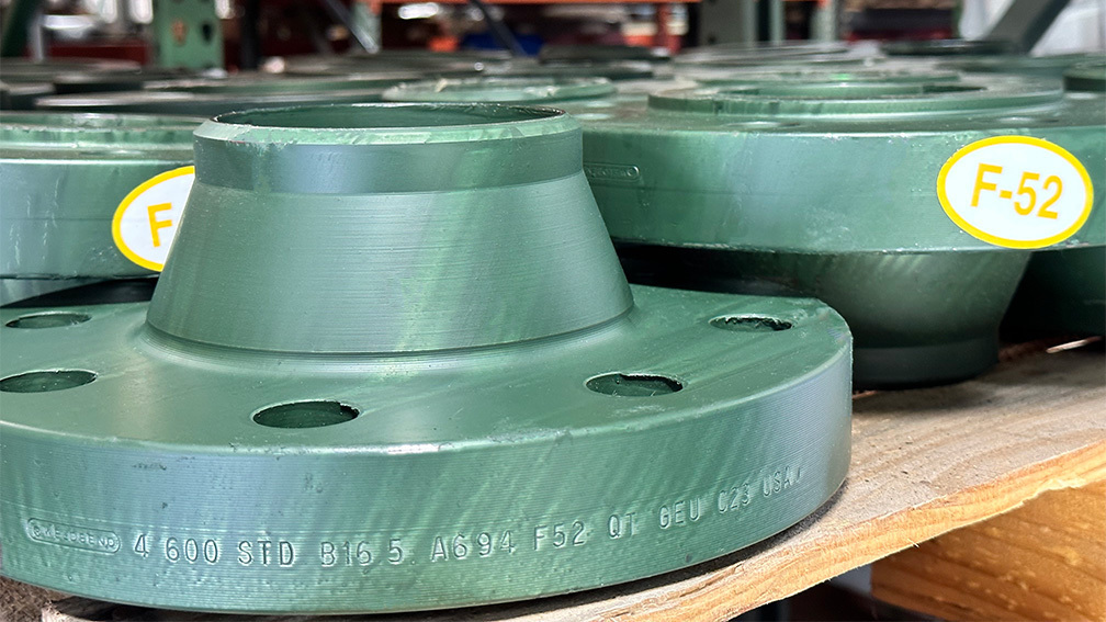 High yield weld neck flanges