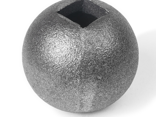 Cast iron ball square collar, 0.75 inch