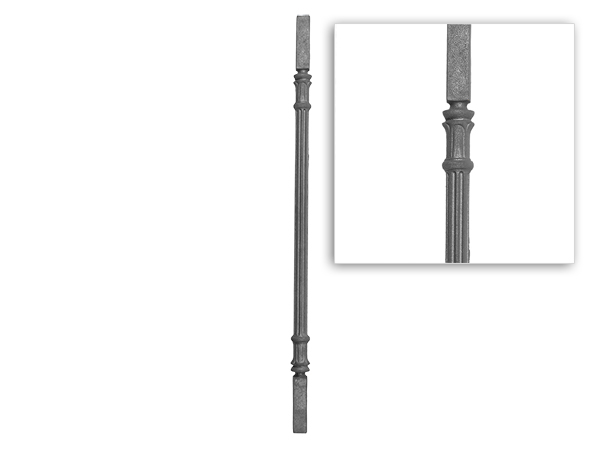 Cast iron railing baluster