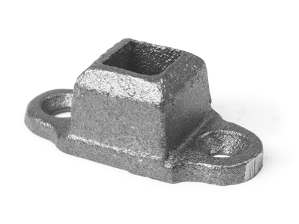 Cast iron shoe base, 2 ear 0.5 inch