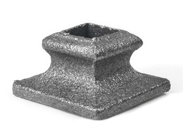 Cast iron short square shoe, 0.5 inch