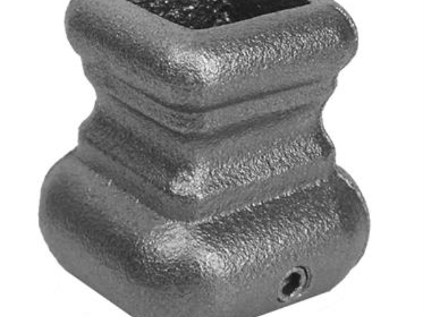 Cast iron square base, .5625 inch