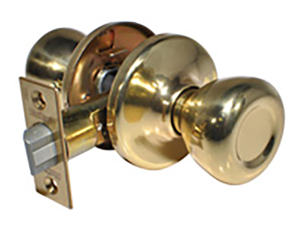 Kwikset Bright Brass Round Passage Knob