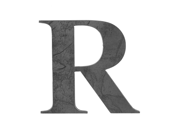 Steel Letter R