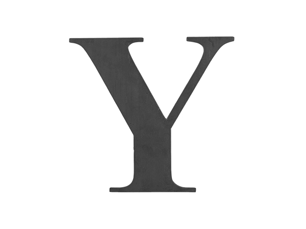 Steel Letter Y