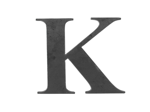 Steel letter K