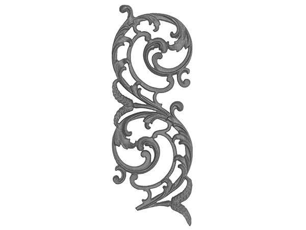 Cast iron, b.o.p., railing panel