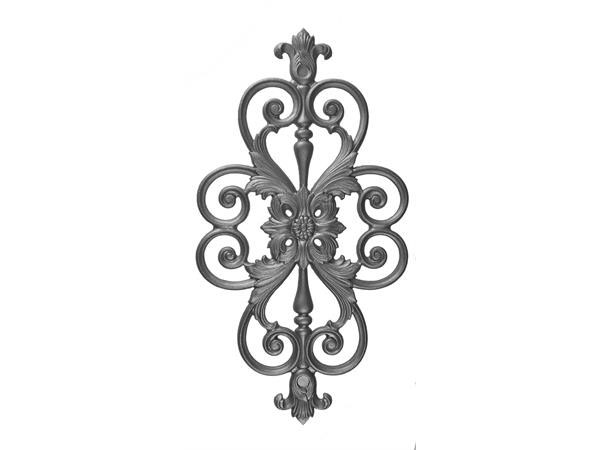 Cast iron decorative plaque insert