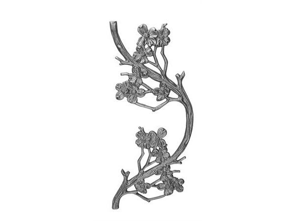 Cast iron dogwood railing panel