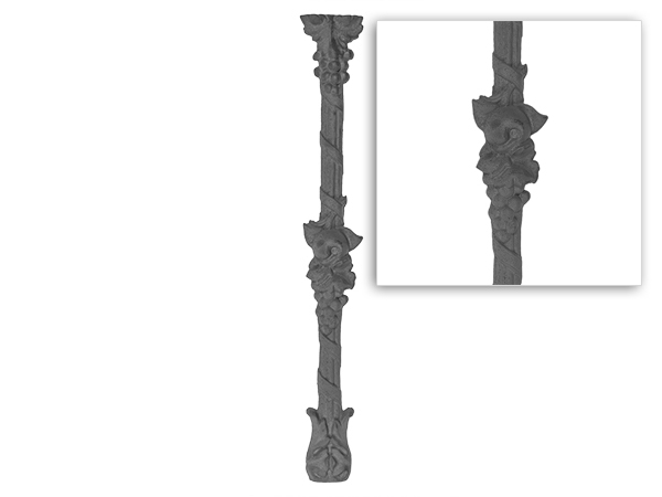 Cast iron fruit baluster