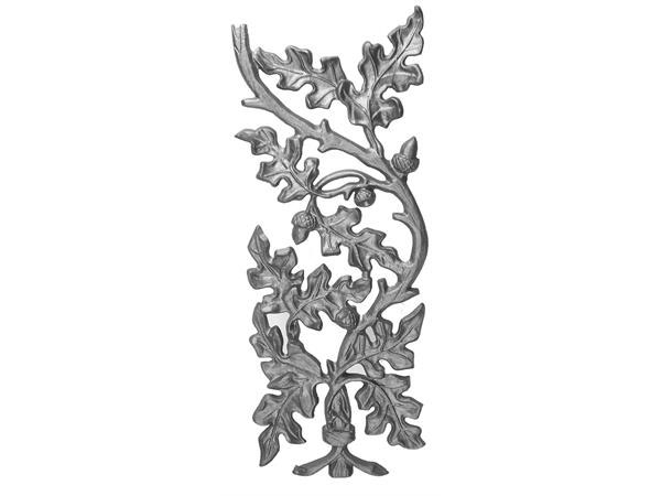 Cast iron oak railing panel