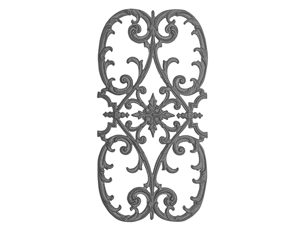 Cast iron olde victorian panel, 26 x 13.75-inch