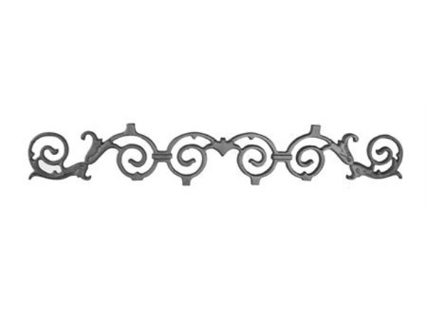 Cast iron portabella valance