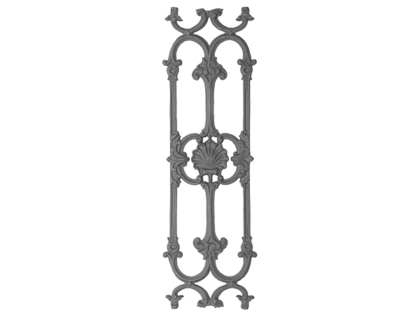 Cast iron railing panel casting