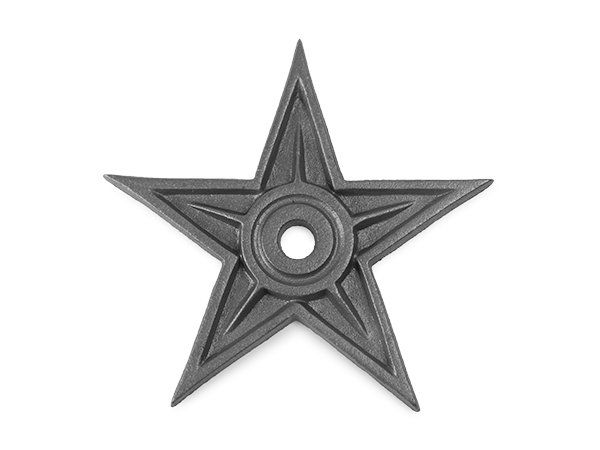 Cast iron rosette star