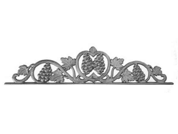 Cast iron vineyard gate top