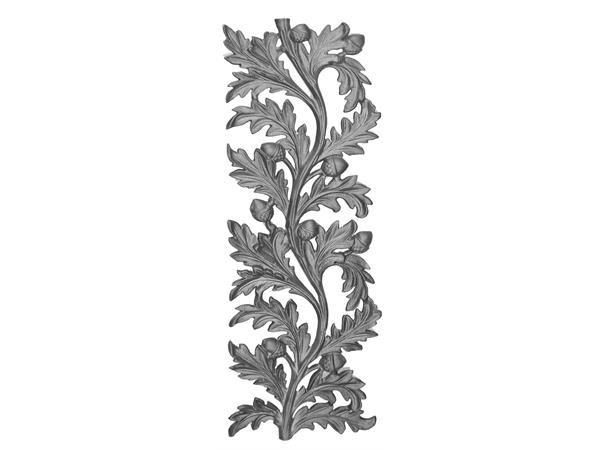 Cast iron water oak railing panel